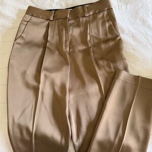 REISS Satin Pleated Trousers